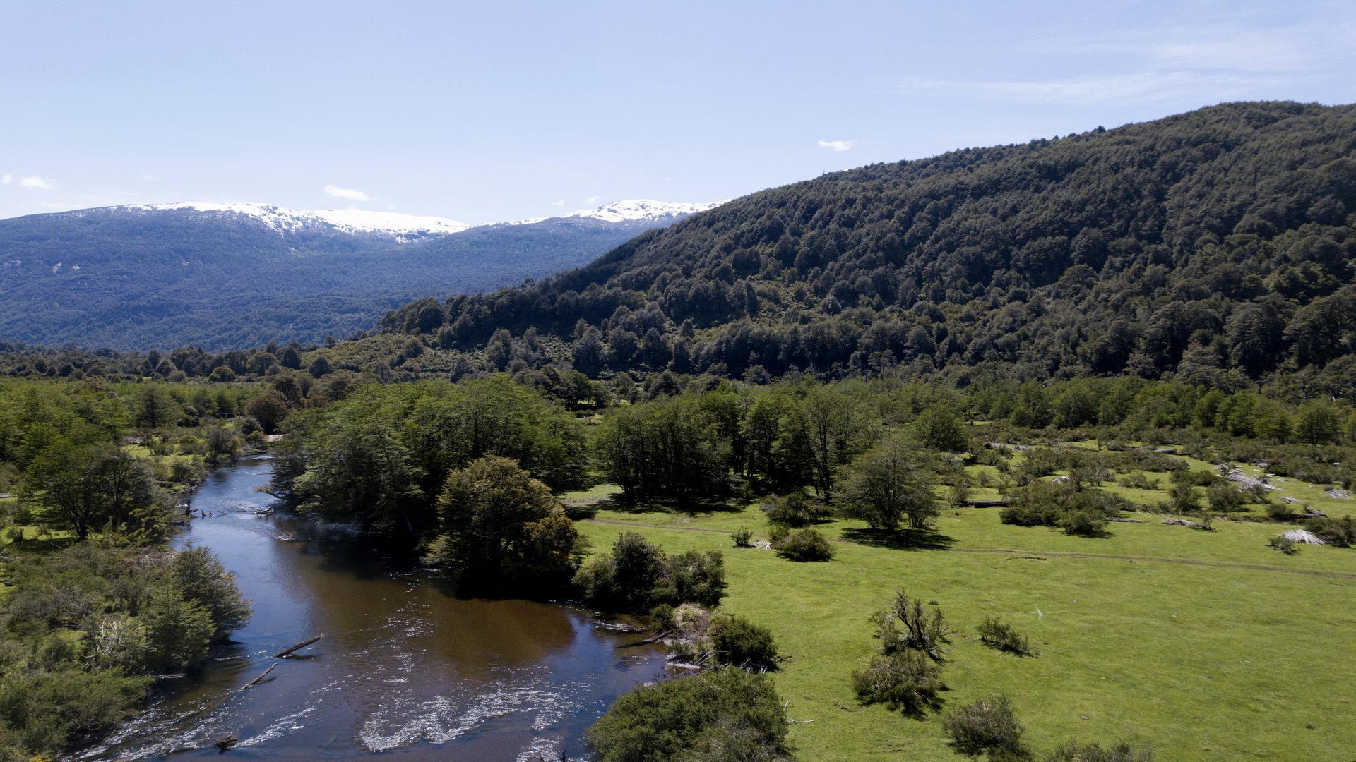Vista panorámica del Lago General Carrera